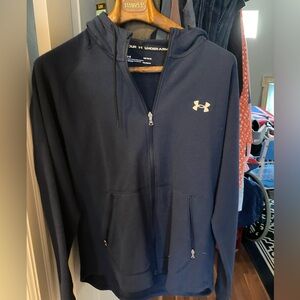 NWOT Under Armour Dark Blue ColdGear Hoodie L  Mens